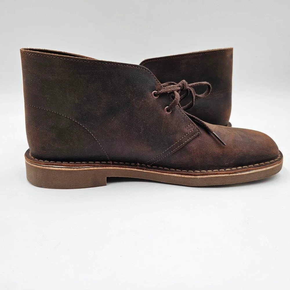 Clarks Collection Bushacre 3 Mens Brown Leather Chukka Desert Boots 9 26150290